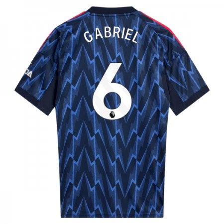 Jalkapallo Pelipaidat/Peliasut Arsenal Gabriel 6 Vieraspelipaita 2025-26